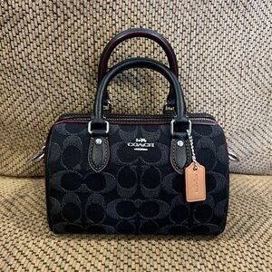 🚨SOLD! DO NOT BUY!🚨 Coach Mini Rowan In Signature Black Denim